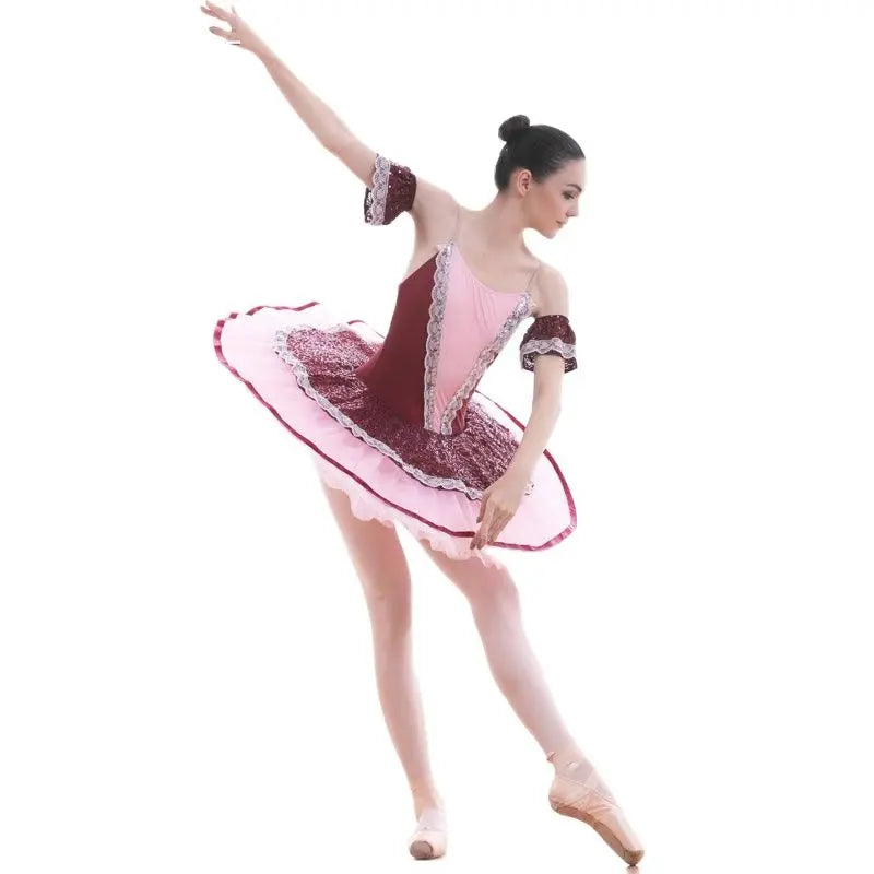 Customized Women Burgundy Ballet Tutu And Girl Stage Ballet Costumes Tutu Ballerina Tutu