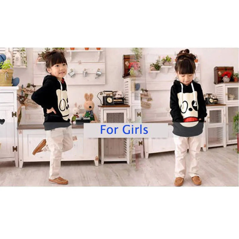 Big Discount Kids Lovely Dog Face Hoody Cashmere Blends Jackets Front Pocket,Warm Casual Top Pullover Sports Wear