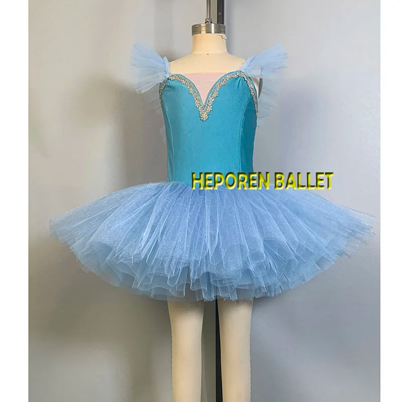 Custom Made Girl Blue Tutu Ballet Short Dress Ballerina Party Dress,Blue Bird Ballet Tutu Ballet Costume For Performance
