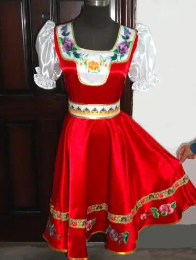 Custom Made Russian Folk Dance Costumes For Adult Kids,Traditional Russia Performance Stage Wear Long Dresses
