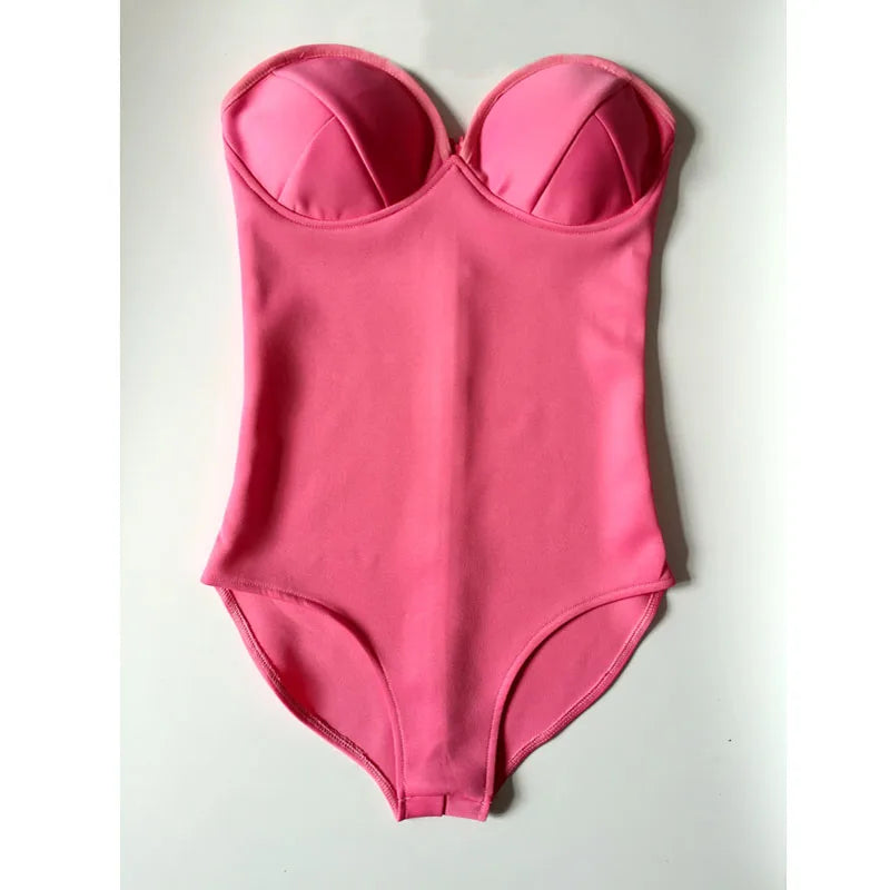 Sexy Club Leotard Jumpsuit Black Corset Tube Body Top Sleeveless DJ Costumes