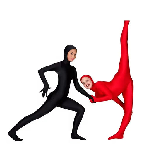 Halloween Or Children’S Day Long Sleeve Spandex Cosplay Bodysuit In Various Colors With Foot Wrap