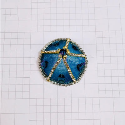 Handmade Drama Million Clown Variation Ballet Hat Headwear Glitter Rhinestone Hair Ornament Stage Performance Crown Headdress