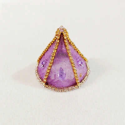 Handmade Drama Million Clown Variation Ballet Hat Headwear Glitter Rhinestone Hair Ornament Stage Performance Crown Headdress