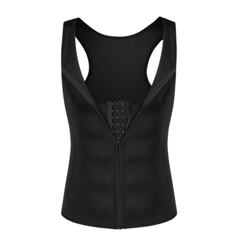 Popular Men's Sports Corset Bodysuits With Hook And Eye + Zipper Double Layer Gym Shapers Vest Top Clothes