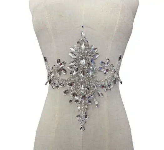 Pure Handmade Diamond Decorations, Handmade Beaded Patches, Performance Clothing Accessories
