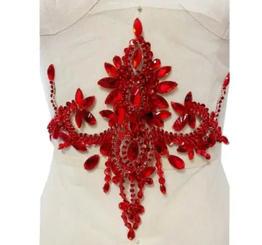Pure Handmade Diamond Decorations, Handmade Beaded Patches, Performance Clothing Accessories
