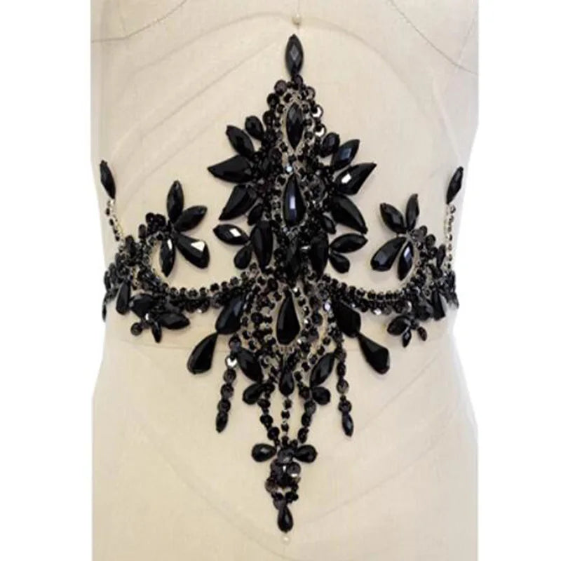 Pure Handmade Diamond Decorations, Handmade Beaded Patches, Performance Clothing Accessories