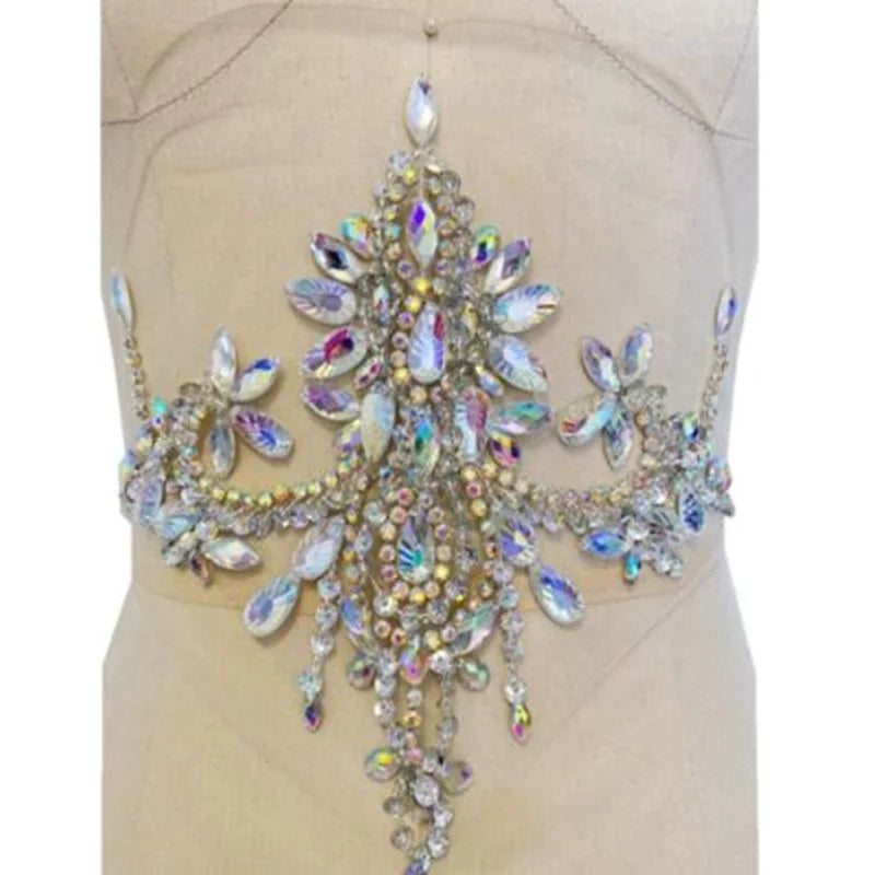 Pure Handmade Diamond Decorations, Handmade Beaded Patches, Performance Clothing Accessories
