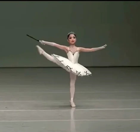 Variations Of ‘Chen Ni’s Bell’  White And Black Ballet Solo Performance Tutu Skirt For Adults And Children - Ballet Costume