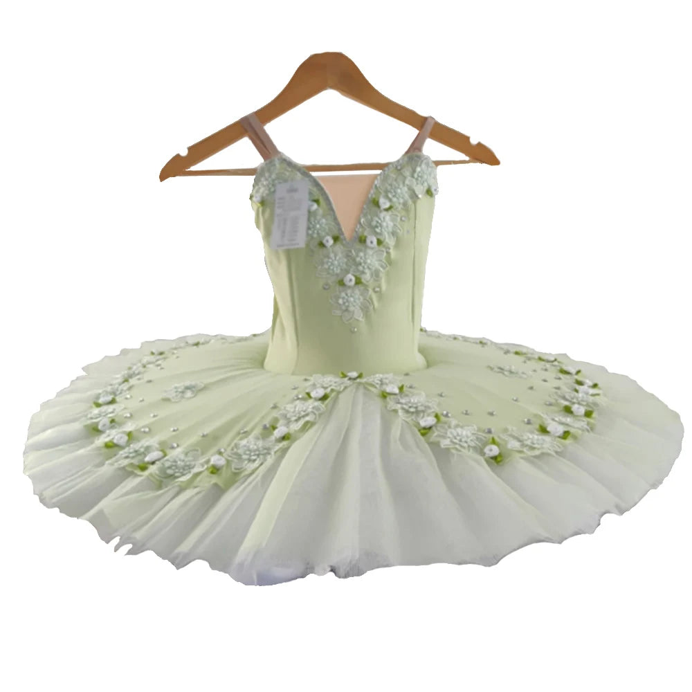 Professional Customized Light Green Ballet Tutu Ballet Dress For Women Or Kids