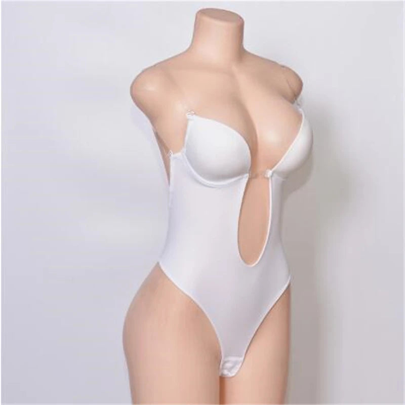 Steel Ring Gathered To Support Chest/Invisible Backless Front-Clasped U-Shaped Bra Underwear Leotard For Wedding Evening Dress