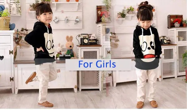 Big Discount Kids Lovely Dog Face Hoody Cashmere Blends Jackets Front Pocket,Warm Casual Top Pullover Sports Wear