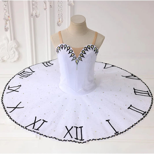 Variations Of ‘Chen Ni’s Bell’  White And Black Ballet Solo Performance Tutu Skirt For Adults And Children - Ballet Costume