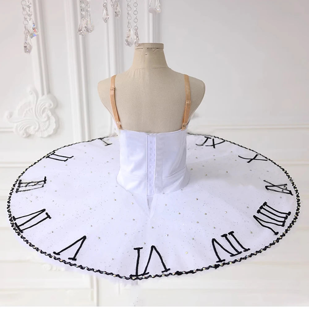 Variations Of ‘Chen Ni’s Bell’  White And Black Ballet Solo Performance Tutu Skirt For Adults And Children - Ballet Costume