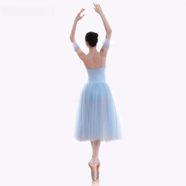 Women Long Ballet Dance Tutus For Stage Performance Adult Girls Ballerina Romantic Ballet Dance Dress