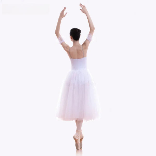 Women Long Ballet Dance Tutus For Stage Performance Adult Girls Ballerina Romantic Ballet Dance Dress