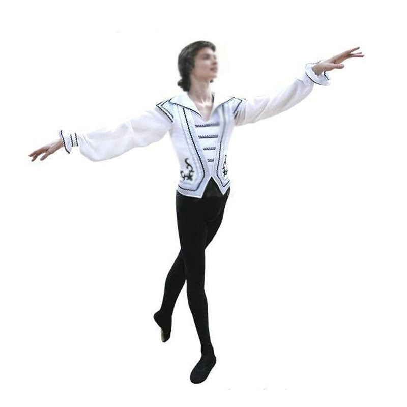 Customized Man Pink White Ballet Top Ballet Jacket,Boy's Dance Costume Coat For Ballet Performance Drop Shipping