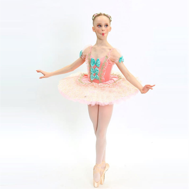 Doll Ballet Tutu Pink Sugar Plum Fairy Balet Dress For Performance Balet Costumes