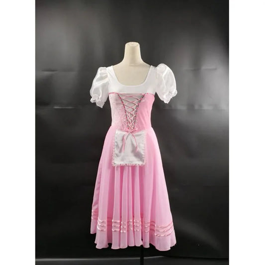 Custom Made Female Pink Romantic Ballet Dresses, Giselle Ballet Dance Tutus For Women Or Girl