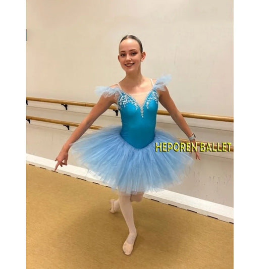 Custom Made Girl Blue Tutu Ballet Short Dress Ballerina Party Dress,Blue Bird Ballet Tutu Ballet Costume For Performance