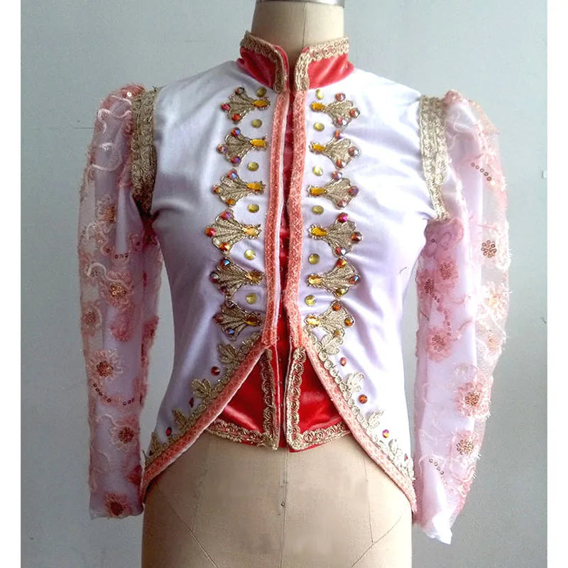 Custom Made Man Prince Purple Ballet Tunic Jacket,Prince Dance Costumes Elegant Ballet Lace Top For Man Or Children Kid