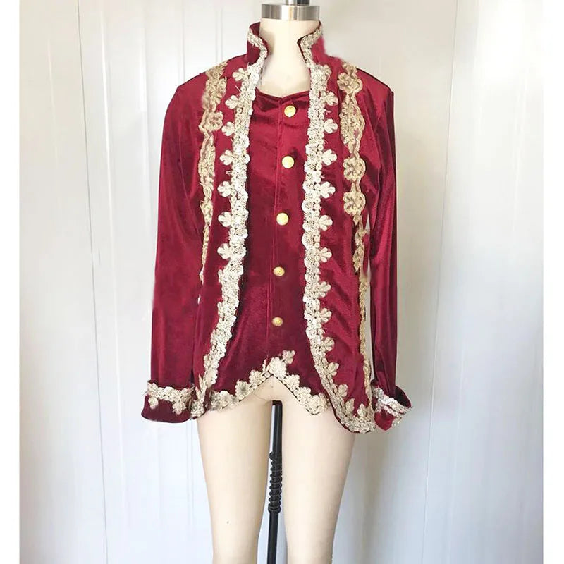 Custom Made Professional Men Prince Tunic Ballet Jacket/Cavalier Costumes Bullfight Dance Top,Adult Or Boy Coat For Ballet