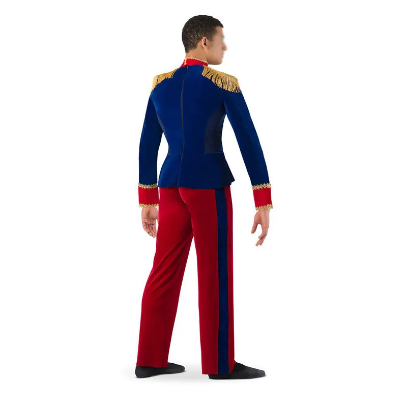 Custom Made The Nutcracker Man Ballet Jacket And Trousers Royal Red Color Dancing Coat And Pants