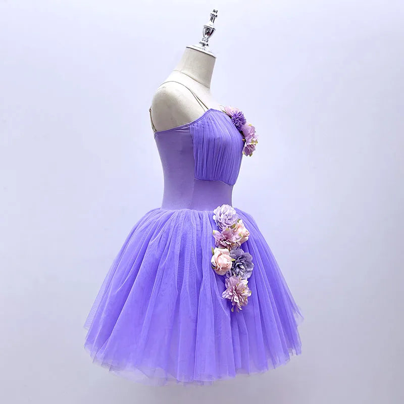 Customized Fairy Elf Dance Ballet Dress, Nutcracker Waltz of the Flower Romantic Balet Costumes