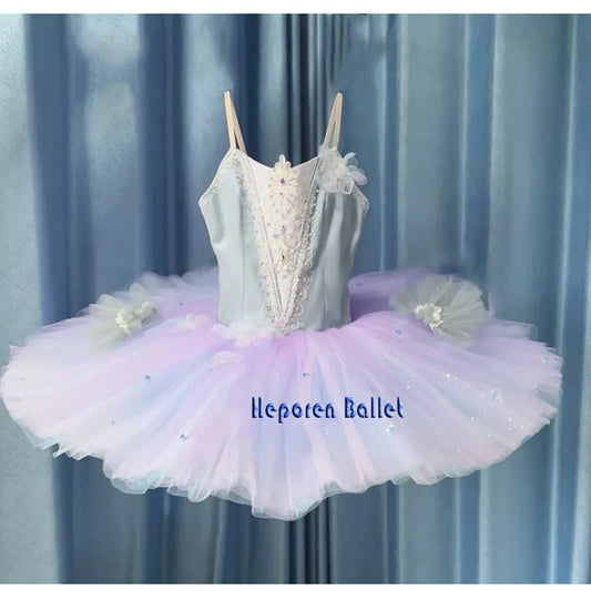 Customized Grey Blue Lilac Ballet Tutu Fairy Ballerina Dress For Girls,Light Blue Violet Sleeping Beauty Balet Dance Outfits