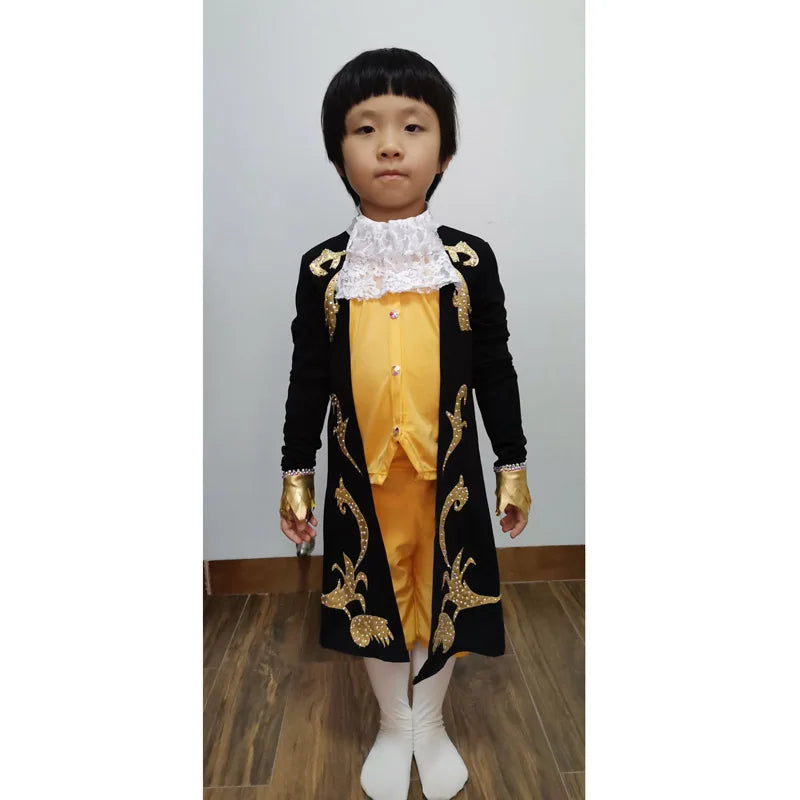 Customized Ice Figure Skating Coat Pants For Candle Man Of Lumiere Costumes Beauty And The Beast Adult Or Child Competition