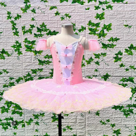 Custom Made Pink Doll Ballet Tutu Sugar Plum Fairy Balet Dress For Performance Balet Costumes