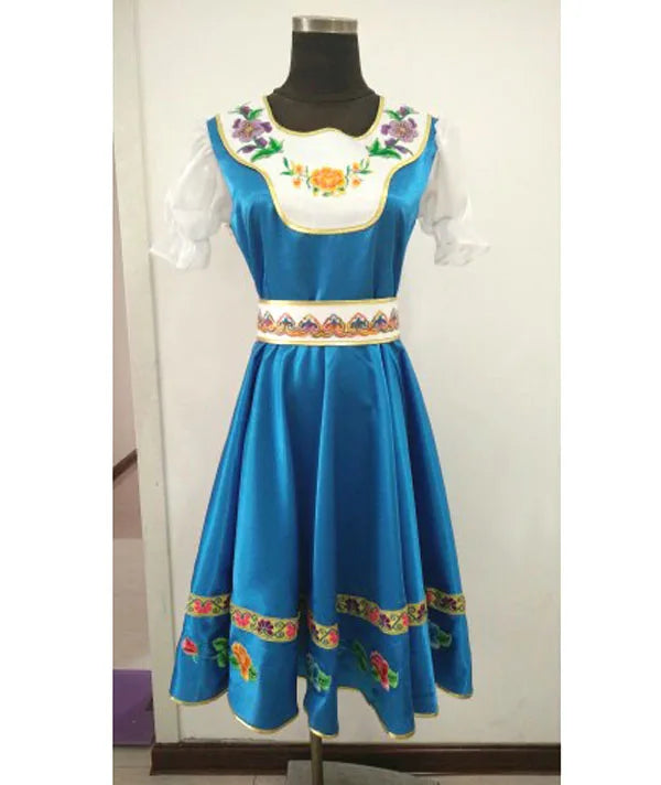 Custom Made Russian Folk Dance Costumes For Adult Kids,Traditional Russia Performance Stage Wear Long Dresses