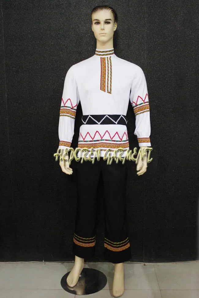 Custom Made Man Or Children European National Costumes,Folk Dancing Tops And Trousers For Men Drop Shipping