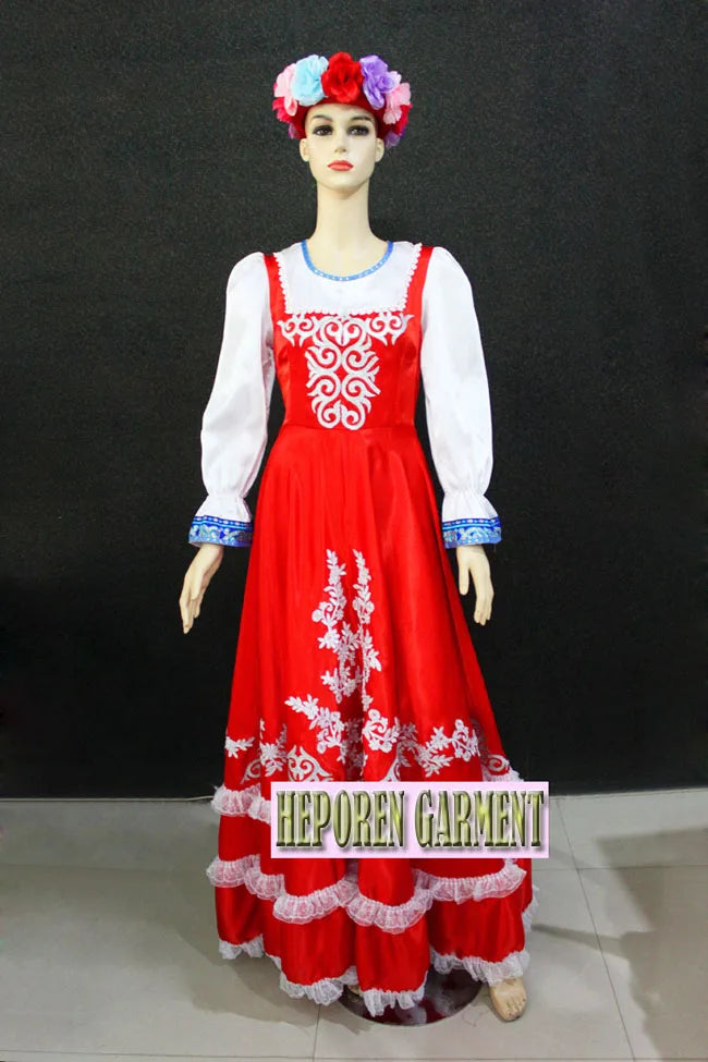 Boy Or Man Russia National Tradional Costumes,Russian Folk Dance Jacket And Pants With Belt Drop Ship