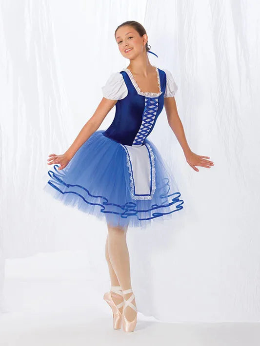 Girls Ballerina Dress Balet Dance Bodysuit, Adult or Kids Giselle Ballet Dress Soft Ballet Dresses With Head Decoration HB870