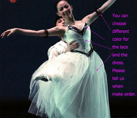 Customizable Ballet Long Dresses Giselle Costumes,Girl Stage Dance Wear Clothing Fantasia Fairy Dress