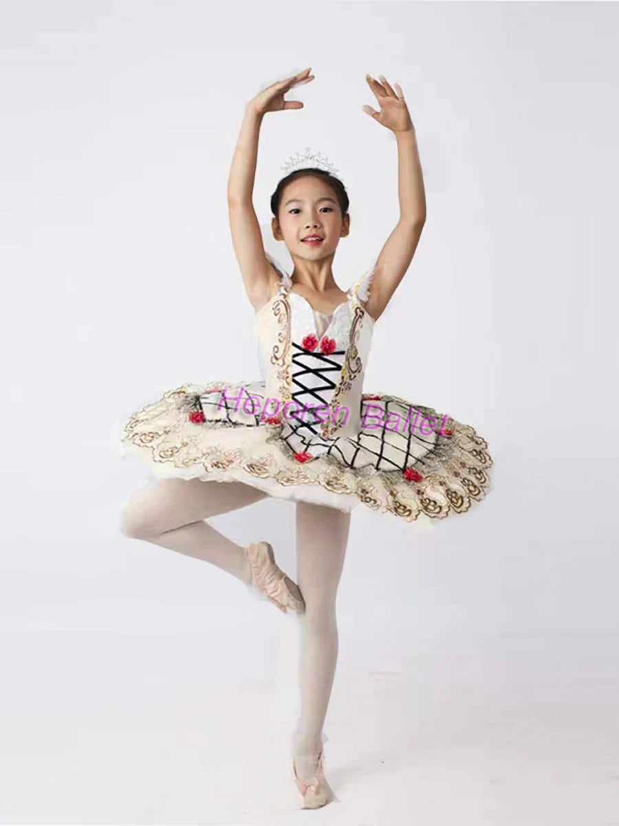 Lady Black White Don Quixote Variation Spanish Style Ballet Tutu Dress,Esmeralda Performance Ballet Costume Customization