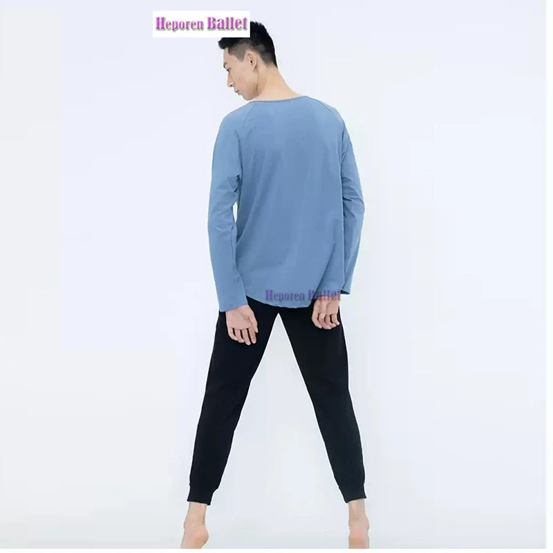 Men's Summer Breathable And Comfortable High-elastic Dance Tights Radish-shaped Pants Black Loose Practice Closing Leggings