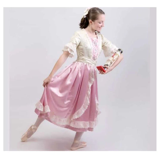 Nutcracker Clara Ballet Party Dress Pink With Lace,Ballet Nightgown Or Modern Dance Costumes Drop Shipping