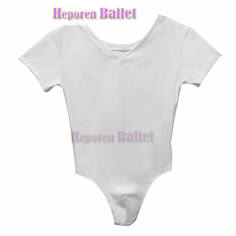 Professional Customization Boys Ballet Dance Exam Training One-piece Leotard With Bandage Bottom Body-shaping Practise Bodysuits