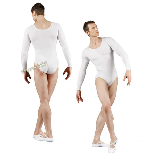 Professional National Men Long Sleeve Ballet Training Jumpsuit, Boy Ballet Dance Leotard In Many Colors