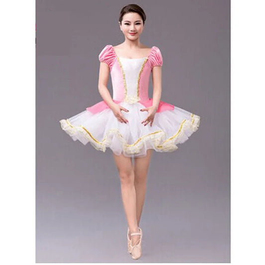 Professional Velvet Top Ballet Dresses For Women Children Puffy Skirt Wear clothes for dancing Dance Costume Dance Leotard HB589