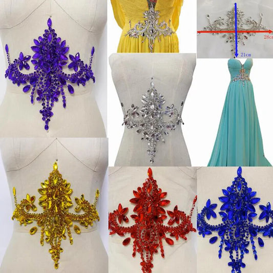 Pure Handmade Diamond Decorations, Handmade Beaded Patches, Performance Clothing Accessories