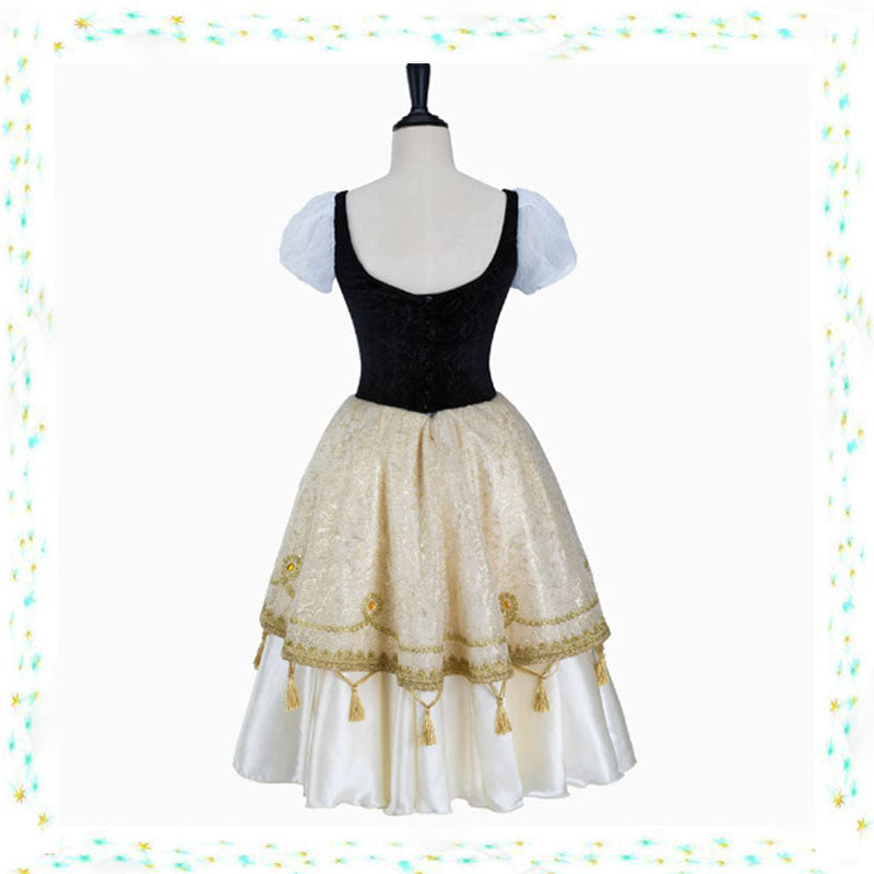 New Professional Esmeralda Black Gold Long Romantic Ballet Dress,Custom Made Girl Tutu Dress For Pagita Variation Competition