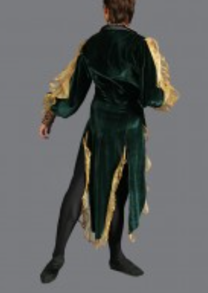 Custom Men’s Ballet Jacket with Long Tails – Professional Dance Coat, Made-to-Measure Performance Costume for Male Dancers
