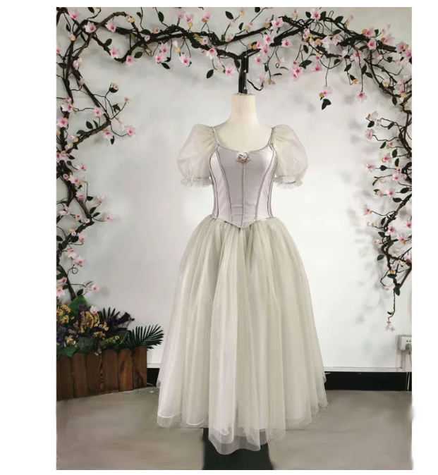 Ballet Long Romatic Soft Swan Lake Ballet Dress In Many Colors Bodice & Tulle Skirt For Adult or Children Ballet Skirts