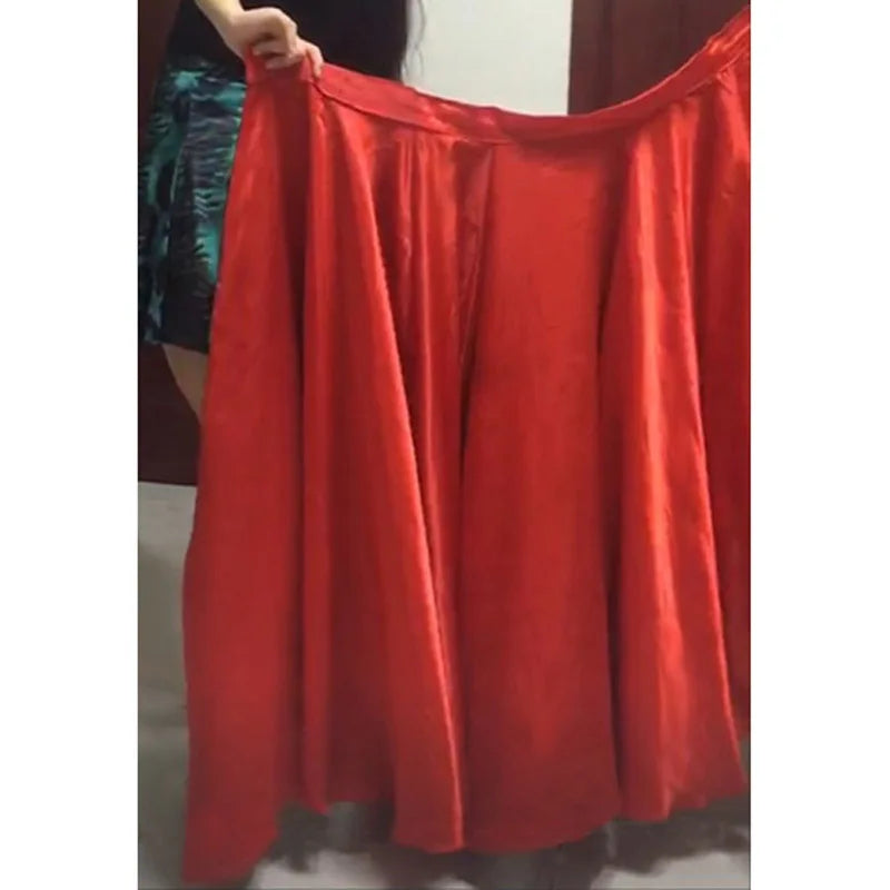 Red Black Ballet Cape Dance Wear,Paso Doble Spanish Dance Red Cloak Skirt Cosplay For Halloween Party