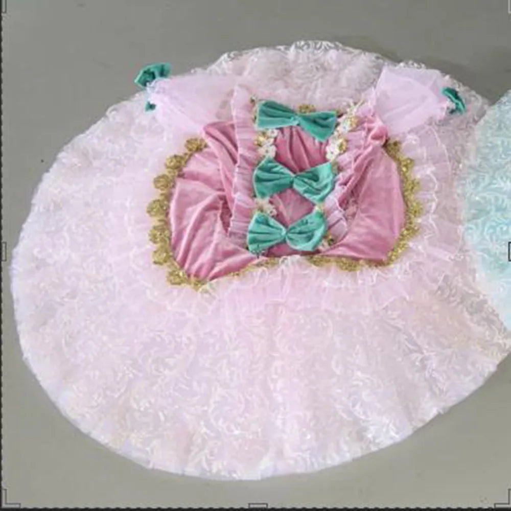 Good Quality Pink Fairy Doll Ballet Tutu With Glitter Skirt Tulle, Pink Pancake Tutus Classical Ballet Costumes