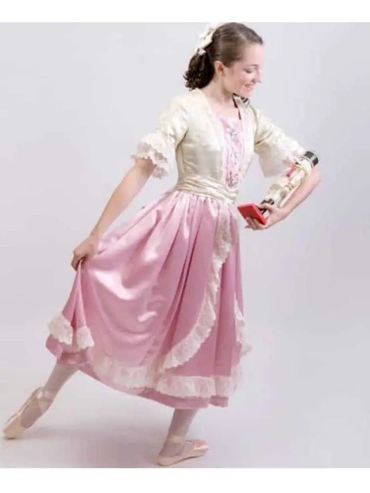 Nutcracker Clara Ballet Party Dress Pink With Lace,Ballet Nightgown Or Modern Dance Costumes Drop Shipping